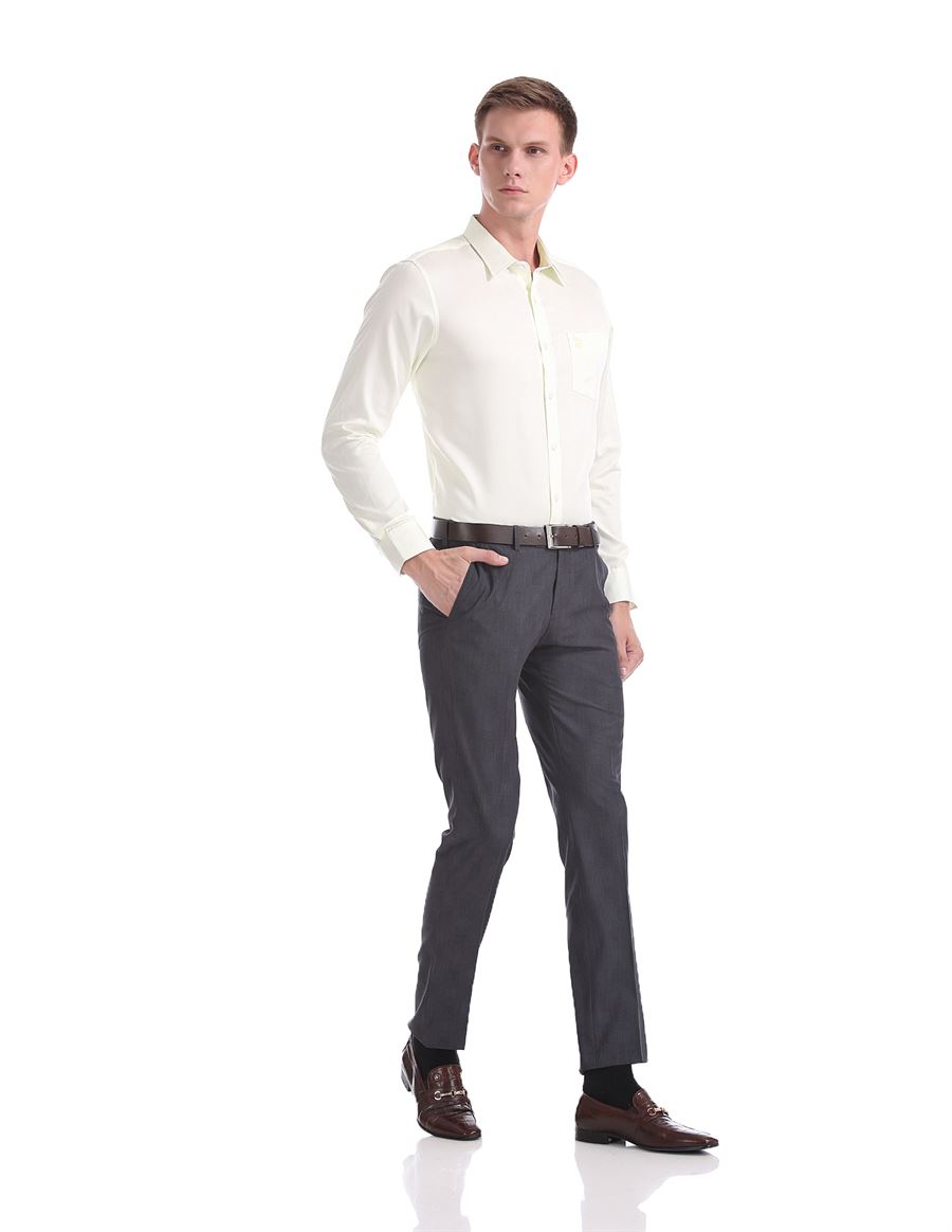 U.S. Polo Assn. Men Casual Wear Solid Shirt